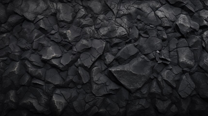 Fototapeta premium Rocky black asphalt background texture.