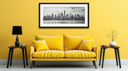 design frame yellow background illustration border texture, vintage modern, minimalist vibrant design frame yellow background