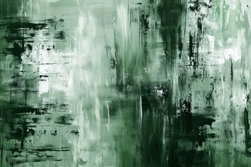 Abstract green sage Black and White Painting Texture Background
