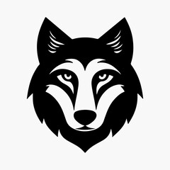 wolf head vector