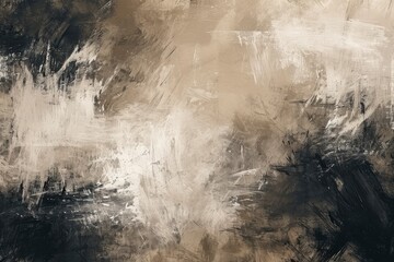 Abstract khaki Black and White Painting Texture Background