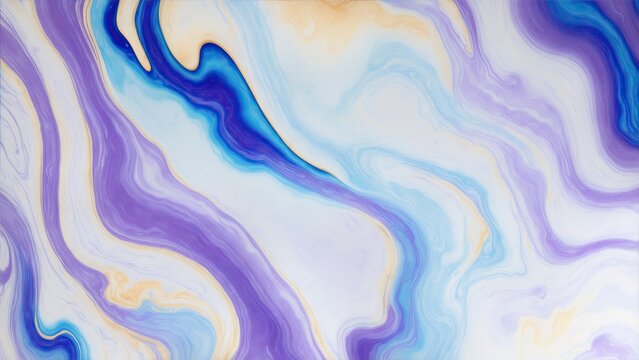 purple and blue color with golden lines liquid fluid marbled texture background