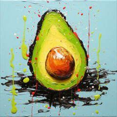 juicy colourful friut painting