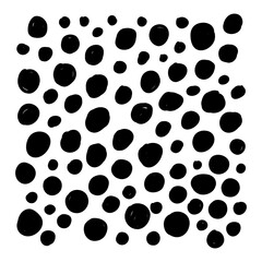 Hand drawn abstract texture. Vector scribble, dots, and strokes collection. Doodle shapes. Trendy illustration. Graphic vector freehand texture. Black Ink dots isolated on a white background.