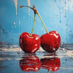 juicy colourful friut painting