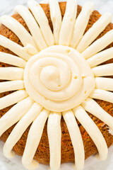 Creamy Indulgence: Carrot Bundt Cake with Cream Cheese Frosting