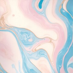 Fototapeta na wymiar pink and blue color with golden lines liquid fluid marbled texture background