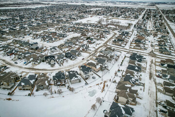 Aerial View of Martensville, Saskatchewan