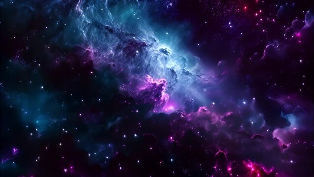 Vibrant Space Filled With Abundant, Colorful Stars
