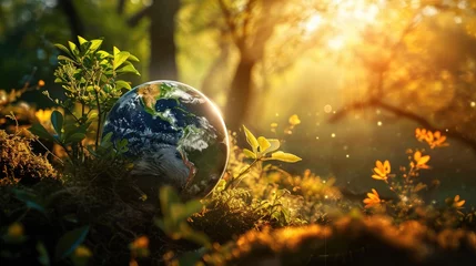 Foto auf Leinwand The globe as a symbol of environmental harmony © MAY