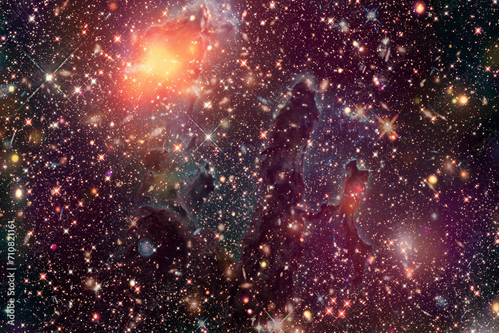 Canvas Prints amazing galaxy view and stars. the elements of this image furnished by nasa.