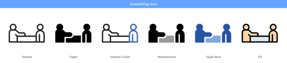 Coworking Icon Set