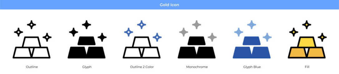 Gold Icon Set