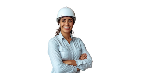 engineer  in uniform with a proud position in the studio on a white background full growth in the studio isolated on a white background.