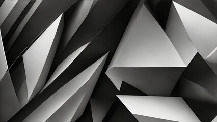 Black and white abstract modern Geometric shapes background
