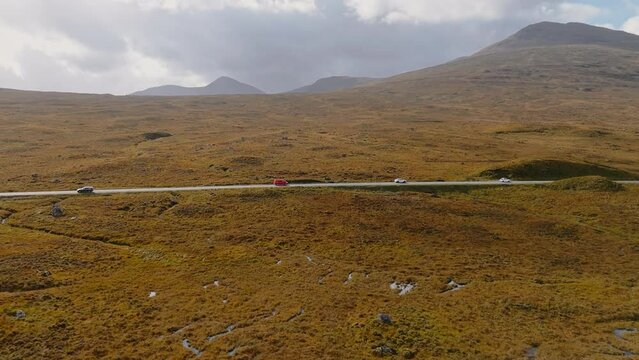 Highland aerial view Scotland at Stob Dearg