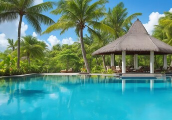 Luxury tropical vacationSpa swimming