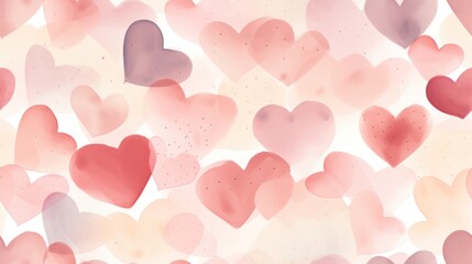  a lot of hearts that are in the shape of a heart on a white background with pink and red colors.