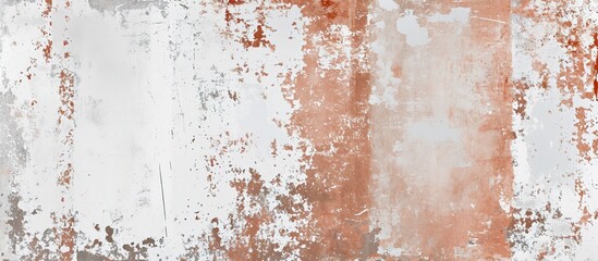 Abstract art background: textured canvas with bright orange and white brush strokes and splashes