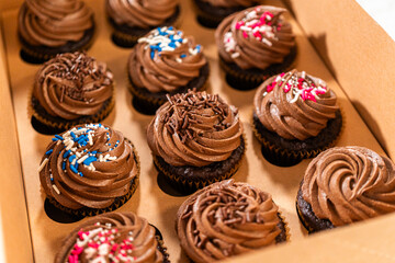 Baking Chocolate Cupcakes with Decadent Chocolate Frosting