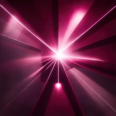 Maroon light rays with geometric shapes background