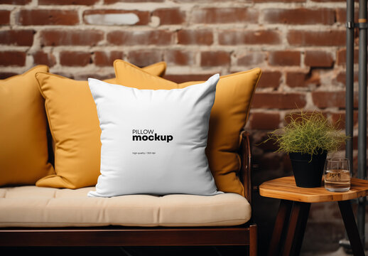Pillow Mockup Generated with AI