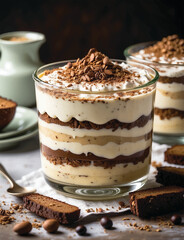 Tiramisu is an Italian dessert with coffee flavor
