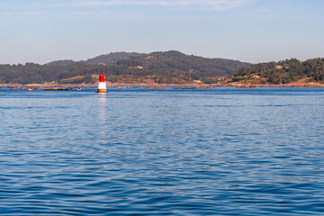 Paisaje en la Costa de Galicia, España.