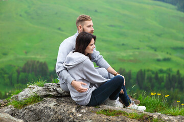 Loving couple outdoor