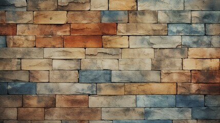 a textured bricks background unfolds, creating a visually captivating scene where the variations in color and pattern add depth and interest.