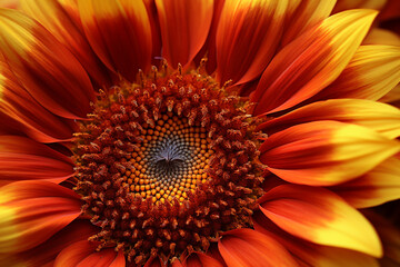 Close-up of a sunflower (helianthus annuus)