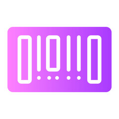 barcode gradient icon