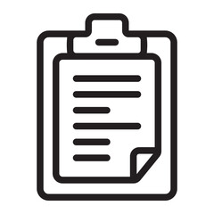 clipboard line icon