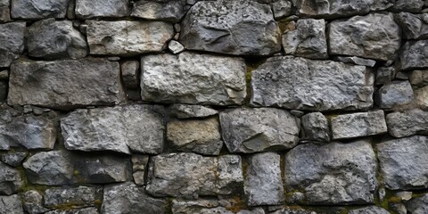Rough Stone Grunge Texture: Vintage Rock Wall Background