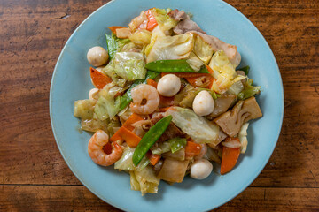 八宝菜,中華料理,俯瞰