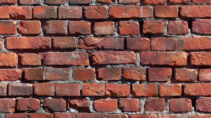 Seamless Red Brick Wall Texture Background