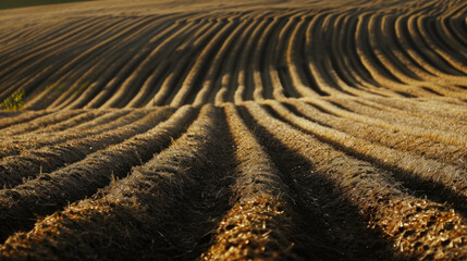Harmony of Cultivation: Rhythmic Patterns in Nature's Canvas. Generative AI