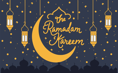 Creative Crescents: Hand-Drawn Ramadan Kareem Bliss