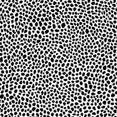 Dotted leopard pattern seamless vector illustration - obrazy, fototapety, plakaty