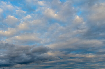 clouds sky before sunset over the Mediterranean sea 6
