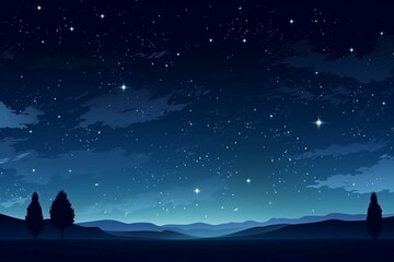 background of starry night sky. Generative AI