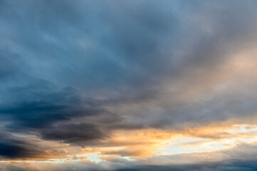 dramatic sky at sunset in winter in Cyprus 4