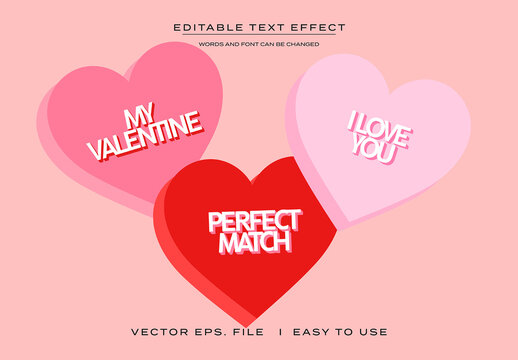 Valentine's Day Text Effect