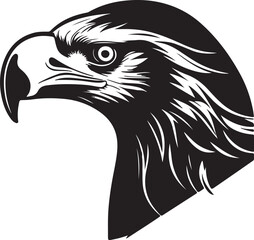 Eagle head silhouette, Vector artwork of Eagle head.