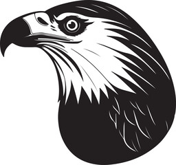 Eagle head silhouette, Vector artwork of Eagle head.