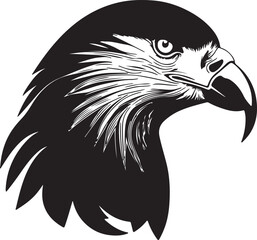 Eagle head silhouette, Vector artwork of Eagle head.
