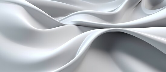 Fototapeta premium abstract wavy white fabric texture background