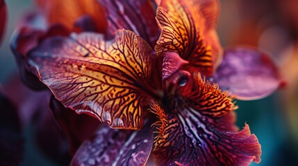 A Close-Up of a Rare Orchid Species - AI Generative