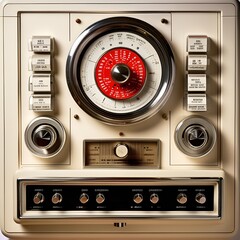 This old radio is more than just an electronic device; it is a tangible link to the past, a reminder of the days when families gathered around to listen to news, music, and stories emanating from the 