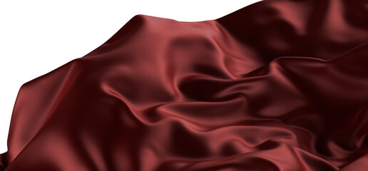 Сovered with a red cloth background